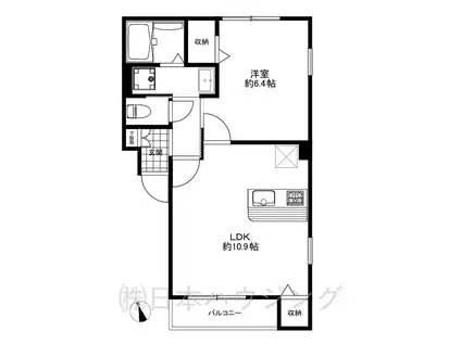 アルタイル大倉山(1LDK/3階)の間取り写真