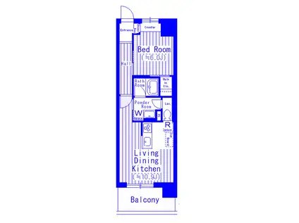 プライムホーム大宮(1LDK/2階)の間取り写真