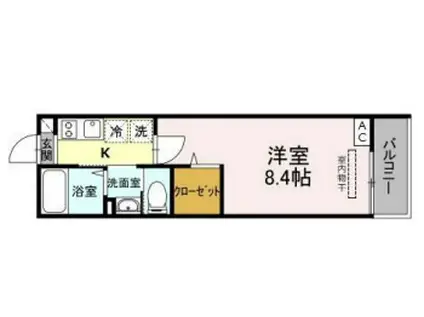 MIJAS KAMEARI-NORTE(1K/3階)の間取り写真