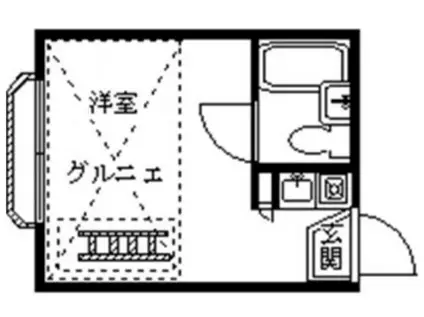ライフピア豊島園(ワンルーム/2階)の間取り写真