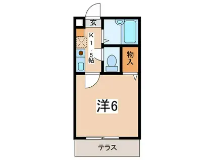 セラヴィーMC(1K/1階)の間取り写真