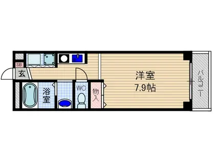 セントーレア(1K/3階)の間取り写真