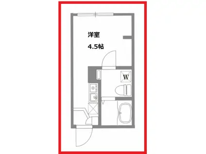 クラウディアセンジュ(ワンルーム/4階)の間取り写真