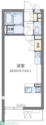 クレイノル ボヌール白岡 56908(1K/3階)の間取り写真