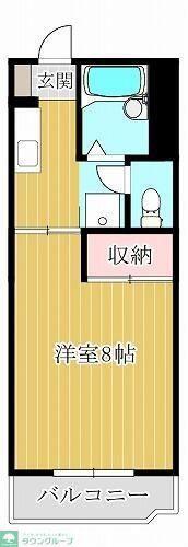 第2メイプルタウン(1K/3階)の間取り写真