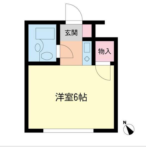 シティアビタ溝の口I(ワンルーム/1階)の間取り写真
