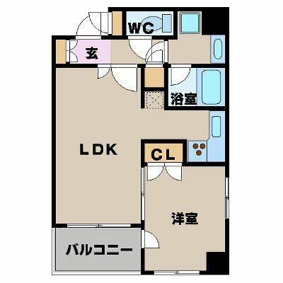 パレステュディオ渋谷ステーションフロント(1DK/6階)の間取り写真