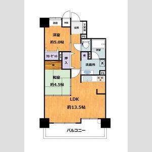 サンライズマンション和歌山3番館(2LDK/6階)の間取り写真