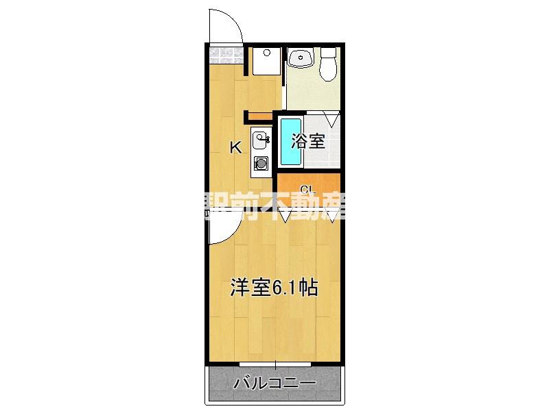 CASAMENT SCOLO(1K/2階)の間取り写真