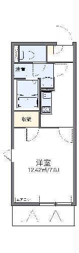 レオネクスト憩(1K/2階)の間取り写真