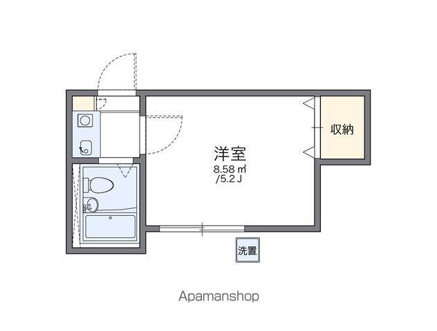 レオパレス西巣鴨(1K/1階)の間取り写真