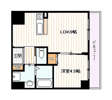 ARTICLES(1LDK/5階)の間取り写真