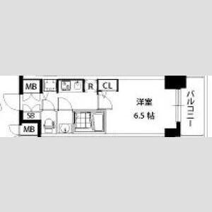 S-RESIDENCE江坂(1K/11階)の間取り写真