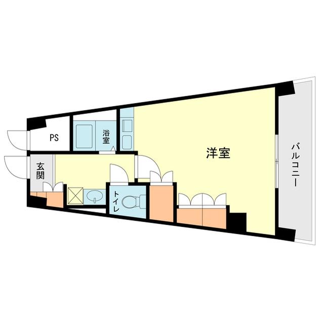 サルヴァトーレ赤坂(ワンルーム/4階)の間取り写真