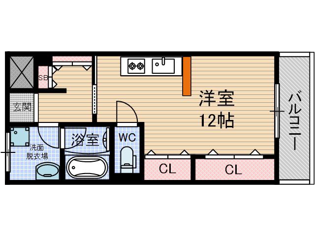 西駅前吉田マンション(ワンルーム/3階)の間取り写真
