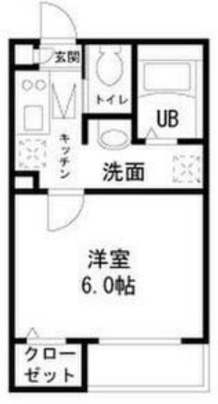 ARGIONE坂上(1K/1階)の間取り写真