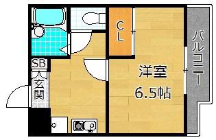 ハイツセントポーリア(1K/2階)の間取り写真