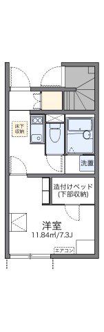 レオネクスト三ノ輪(1K/1階)の間取り写真
