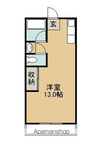 BLOCASAHI(ワンルーム/5階)の間取り写真