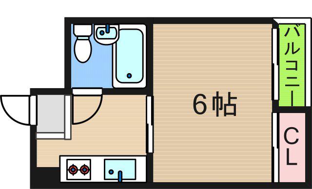 賀来マンション(1K/1階)の間取り写真