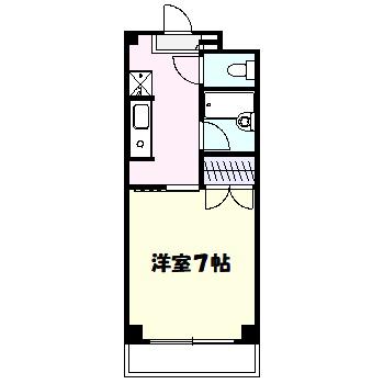 アーバンレース高津第1(1K/4階)の間取り写真