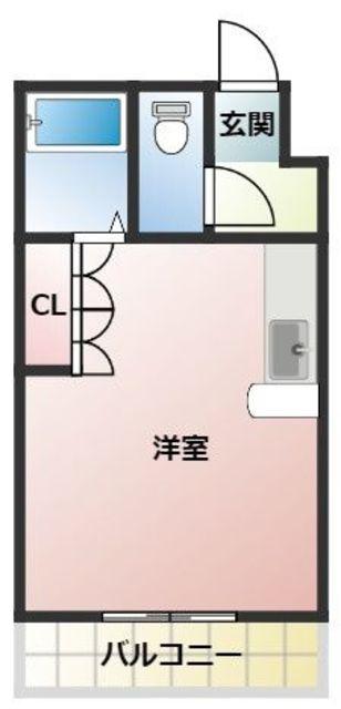 アークトレード太宰府(ワンルーム/3階)の間取り写真
