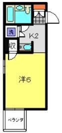 晴嵐マンション(1K/3階)の間取り写真