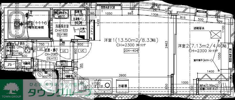 北品川2丁目工事PJ(1DK/3階)の間取り写真