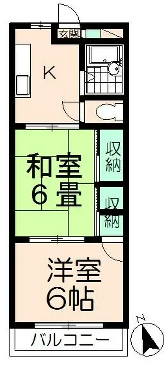 阿川マンション 3階階 間取り