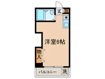 ボーテ日吉SUN(ワンルーム/1階)の間取り写真