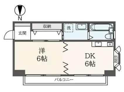 サフィール六浦(1DK/4階)の間取り写真