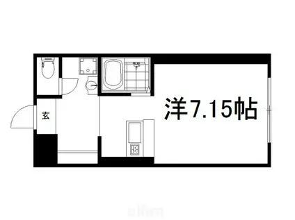 キャッスル京都南(ワンルーム/4階)の間取り写真