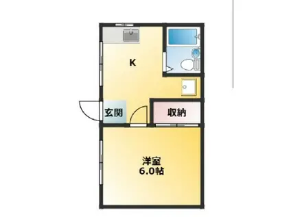 サニネス阿佐ヶ谷A(ワンルーム/1階)の間取り写真