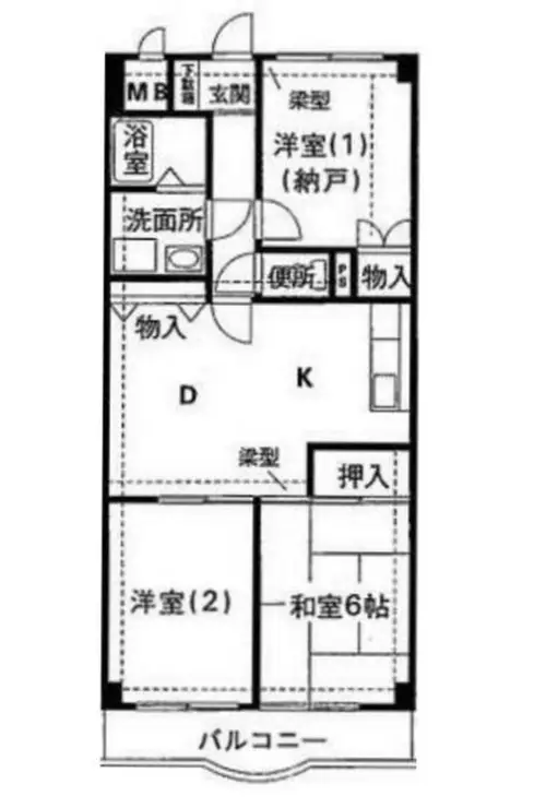 サンヴァレイ志村 3階階 間取り