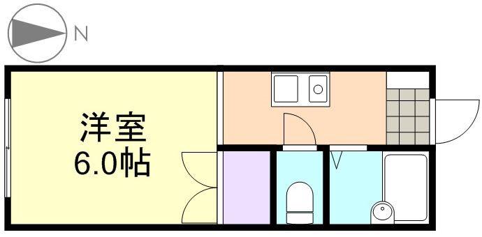 ピッコラ カーサ(1K/1階)の間取り写真