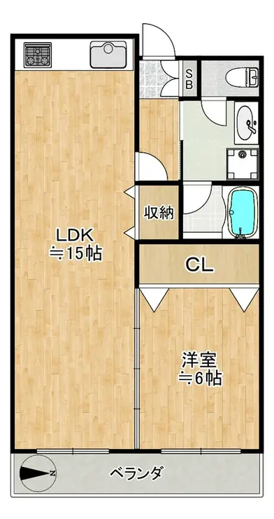 モリコーポ 1階階 間取り