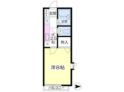 泉ホワイトハウスIII(1K/1階)の間取り写真