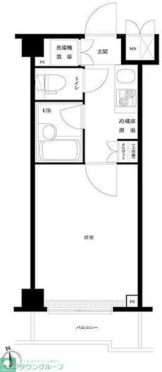 ルーブル京浜蒲田 4階階 間取り