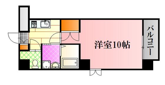 MARIONETTE 13(1K/6階)の間取り写真