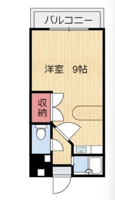 ロワイヤルヒルズ壱番館(ワンルーム/5階)の間取り写真