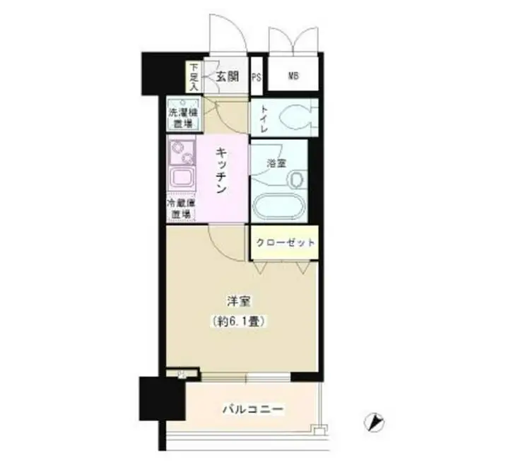 アストリア鶴見 5階階 間取り