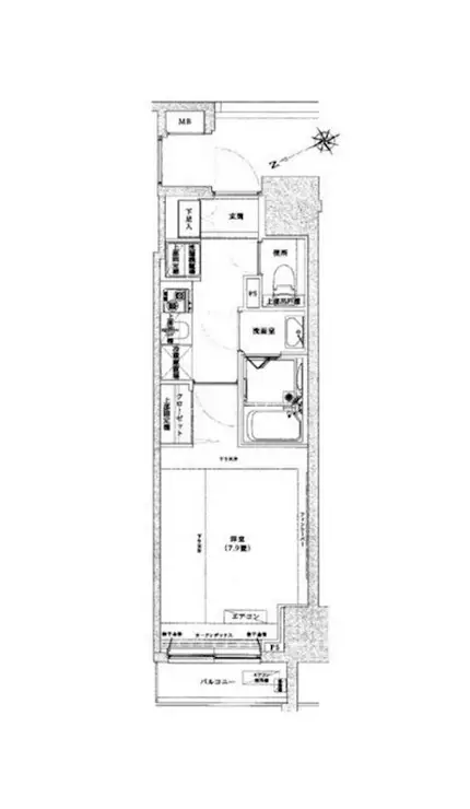 アイル銀座京橋壱番館 12階階 間取り