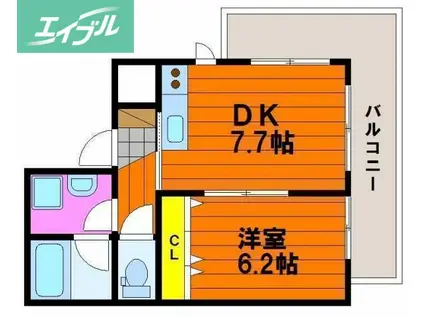 ハアラン高柳(1LDK/10階)の間取り写真