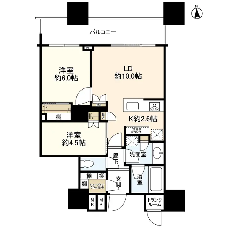 パークシティ大崎ザタワー 6階階 間取り