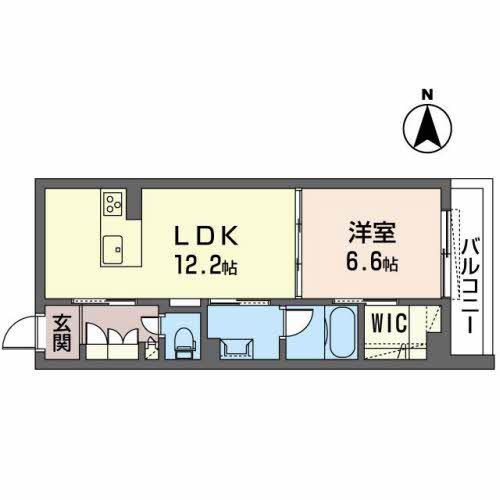 シャーメゾン北市(1LDK/2階)の間取り写真