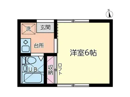 レジョンドール東大沼(1K/1階)の間取り写真