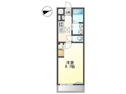 シーサイドレジデンスNK(1K/2階)の間取り写真