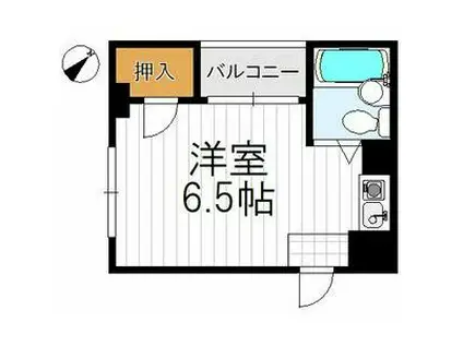 リバーヒル大桐(ワンルーム/4階)の間取り写真