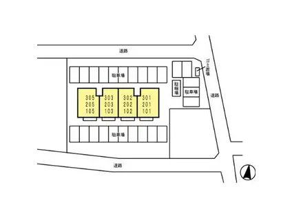 グレイス・イナミツII(2LDK/1階)の間取り写真