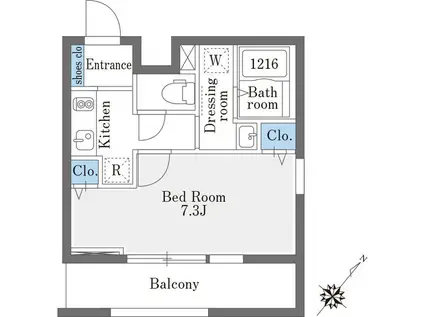 LA DOUCEUR巣鴨イースト(1K/3階)の間取り写真